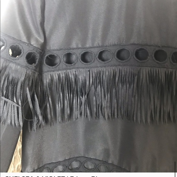CHELSEA & VIOLET | Fringe Blouse - Picture 5 of 5